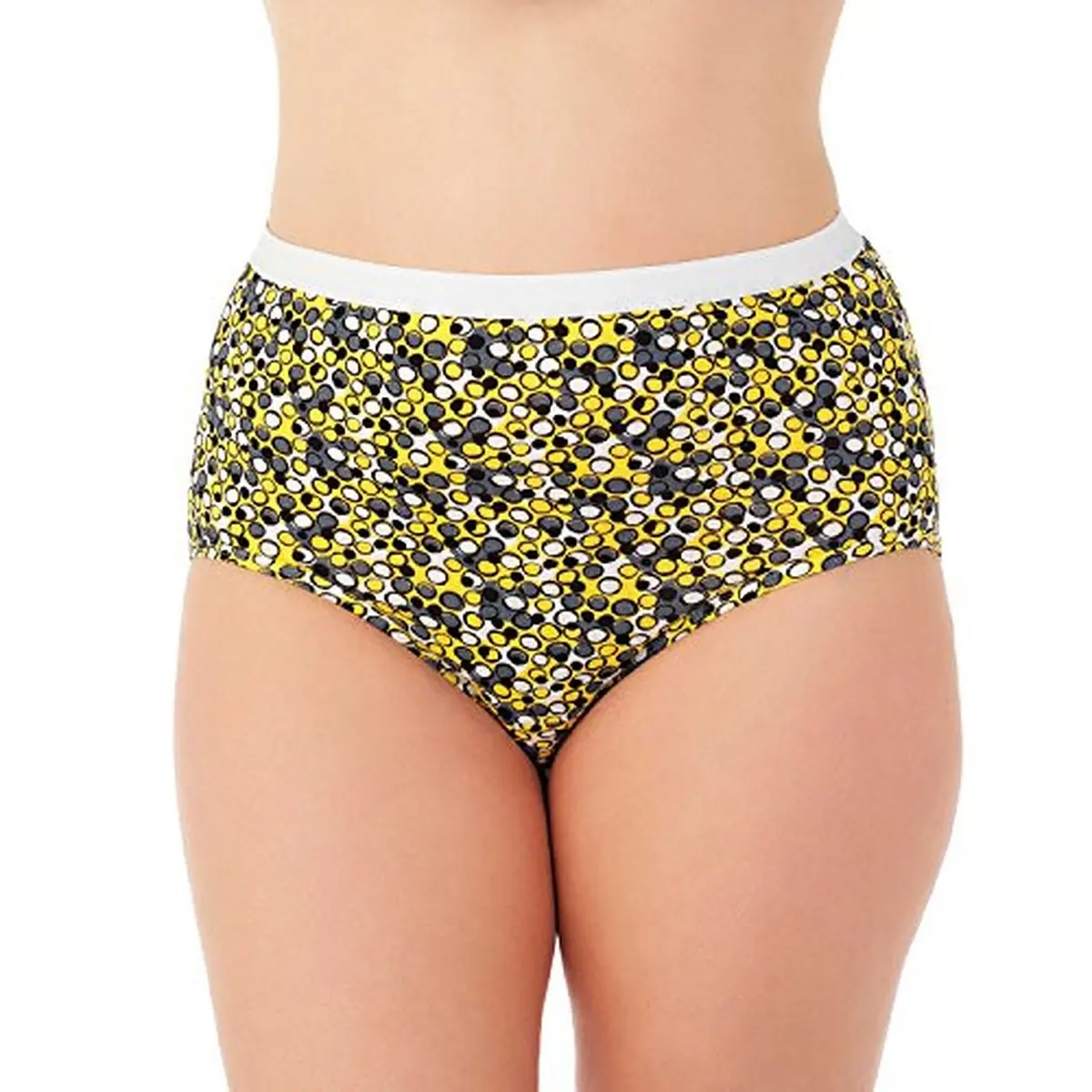 Fruit of the Loom Plus Size Fit for Me Cotton Brief Panties 5 Pack Assorted | Full Coverage Comfort - view 2