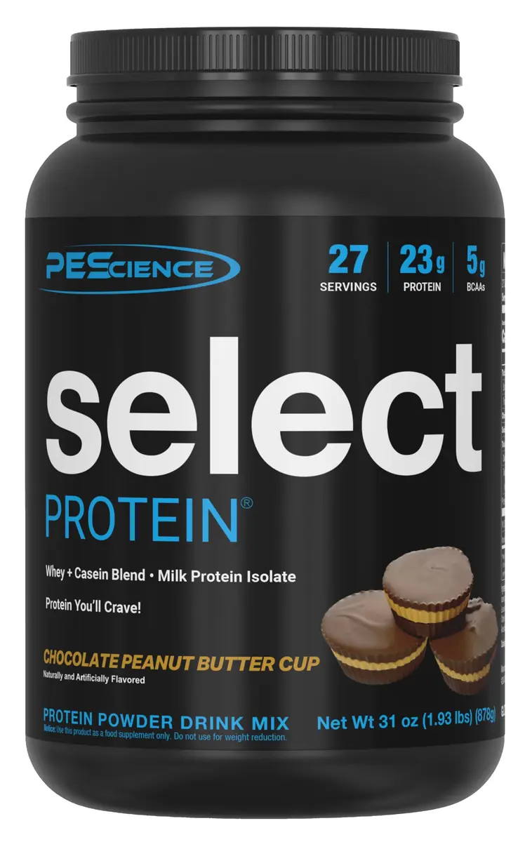 PEScience Select Protein Powder, Chocolate Peanut Butter Cup | High-Protein, Low-Calorie, Gluten-Free - main product image