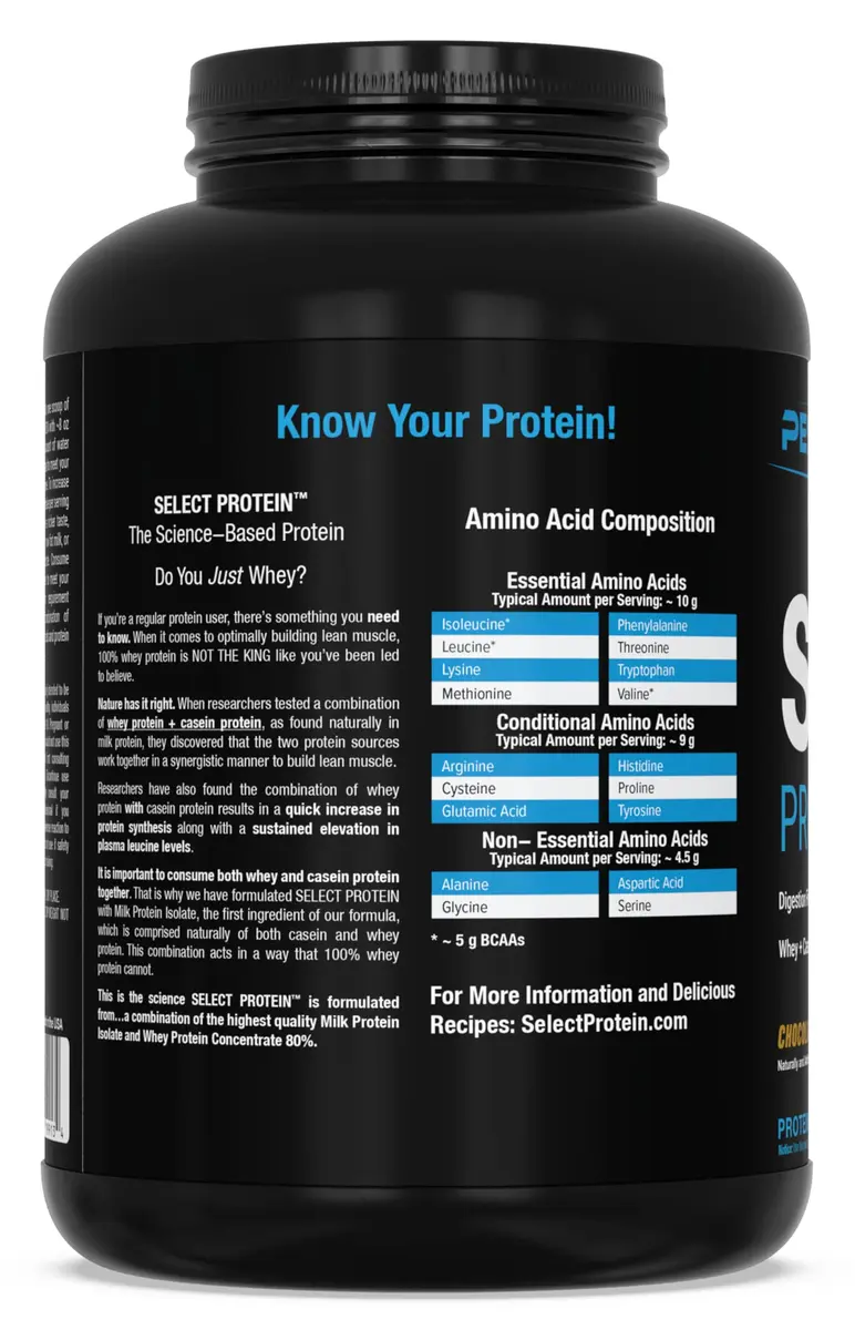 PEScience Select Protein Powder, Chocolate Peanut Butter Cup | 55 Servings, Gluten-Free & Keto - view 7
