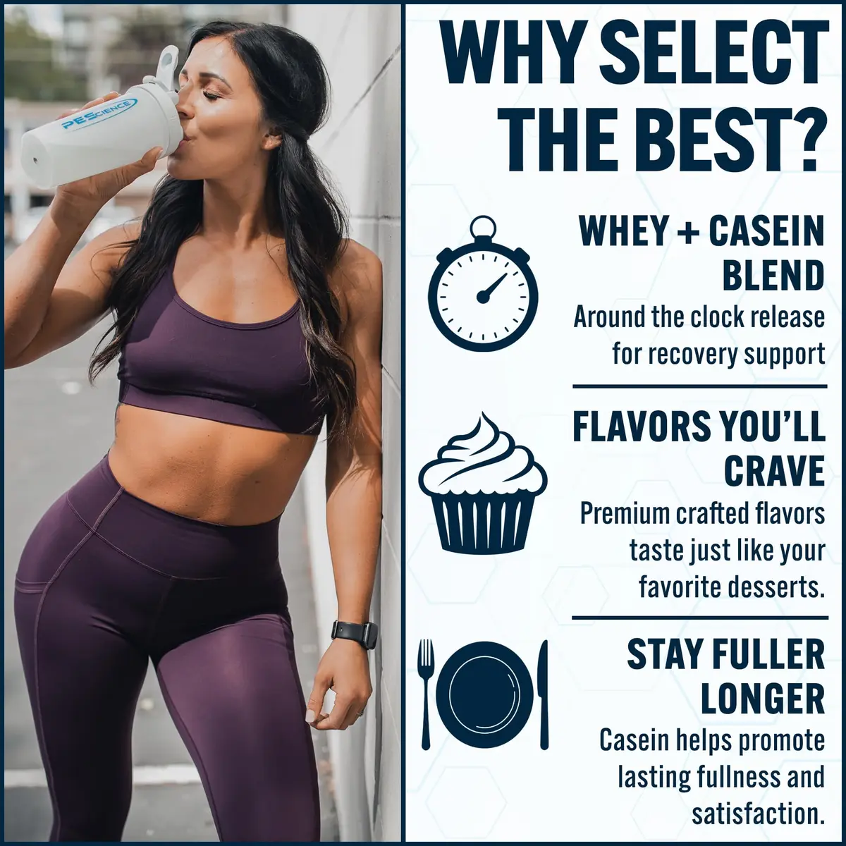 PEScience Select Protein Powder, Chocolate Peanut Butter Cup | 55 Servings, Gluten-Free & Keto - view 3