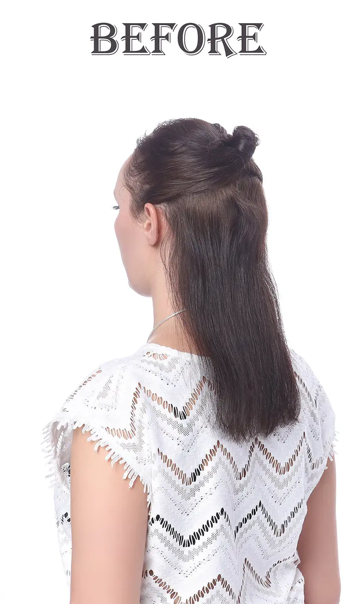 Onedor Synthetic Curly Ponytail Hair Extension 15" | Reversible Style with Clips (99T-Wine Red) - view 4