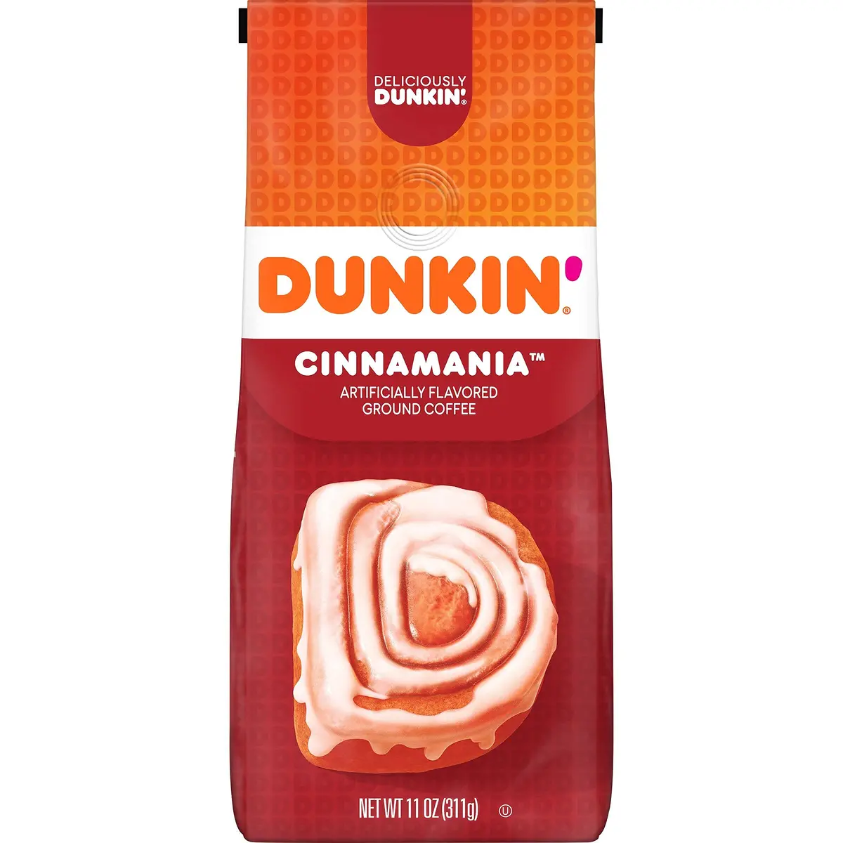 Dunkin' Cinnamania Ground Coffee 311g (11 oz) | Sweet Cinnamon Roll Flavor - main product image