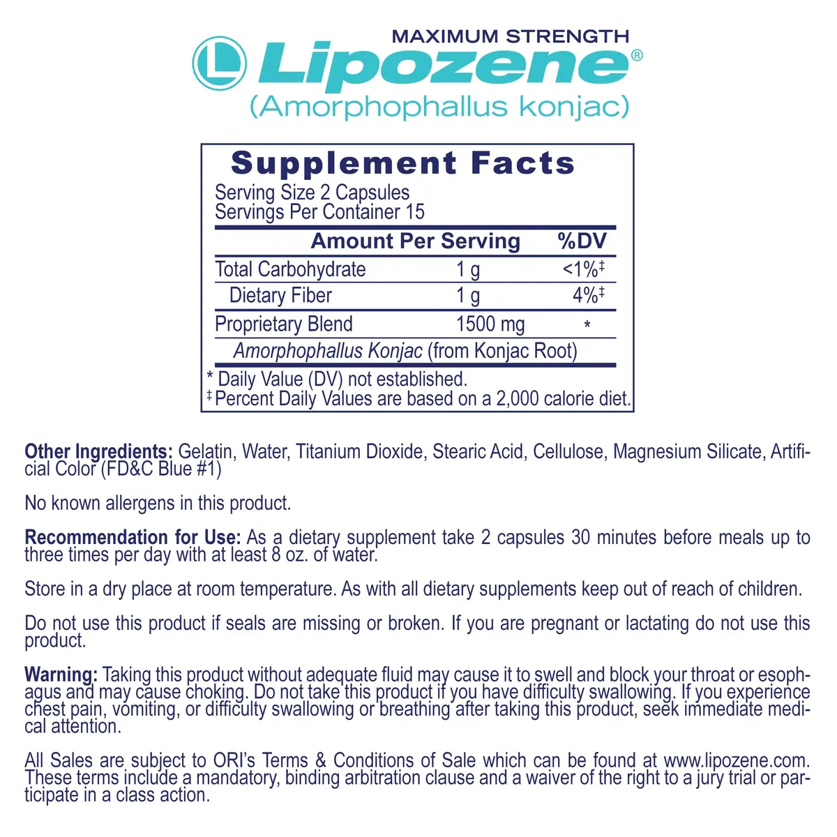 Lipozene Weight-Management Fiber Supplement 45 Count (Pack of 2) | Supports Healthy Weight Loss - view 3