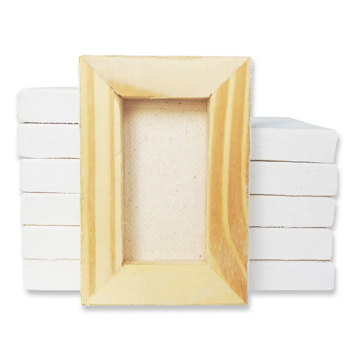 LWR CRAFTS Mini Stretched Canvas 2" x 3" Pack of 12 | Premium Artist Canvas for Oil & Acrylic Painting - view 5