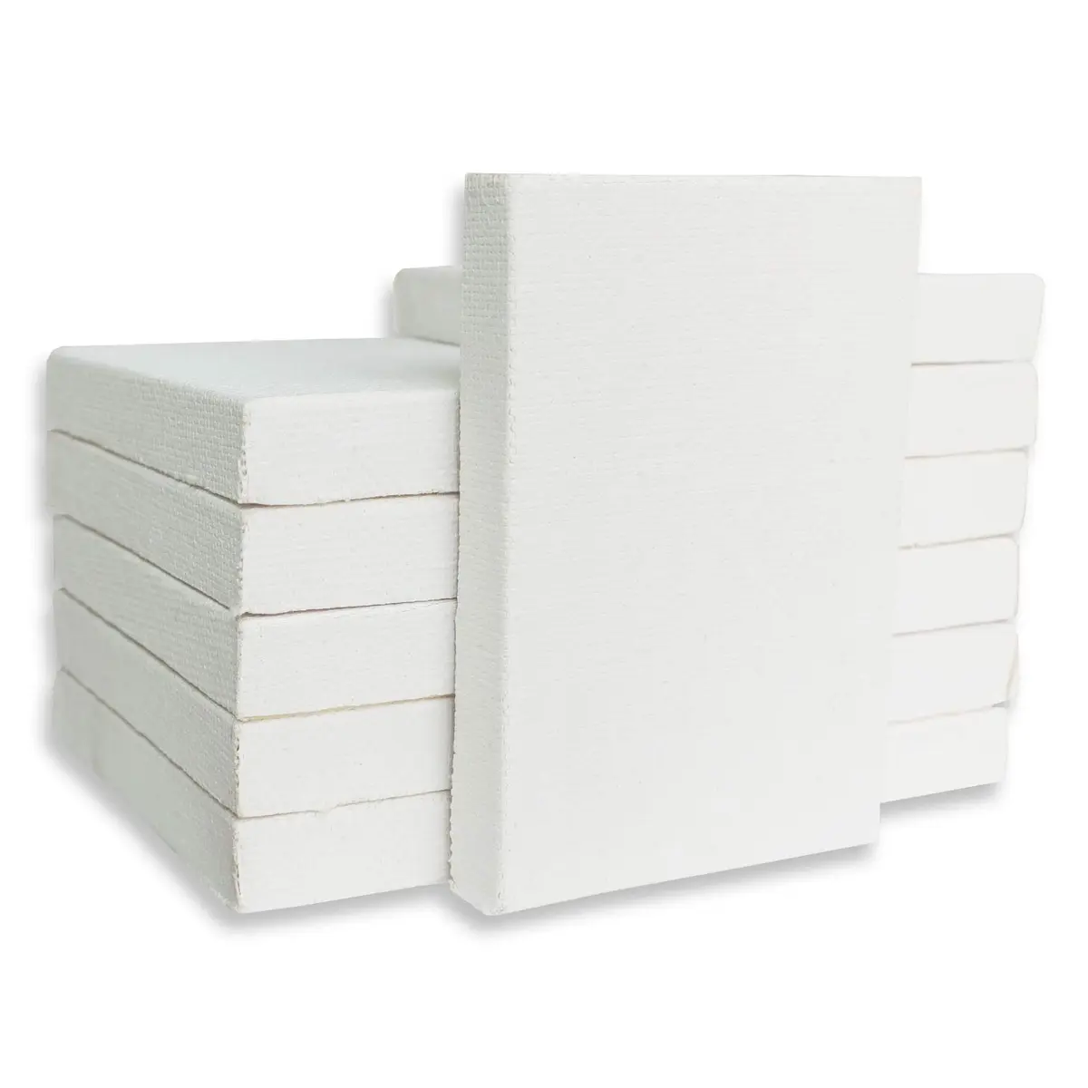 LWR CRAFTS Mini Stretched Canvas 2" x 3" Pack of 12 | Premium Artist Canvas for Oil & Acrylic Painting - view 6