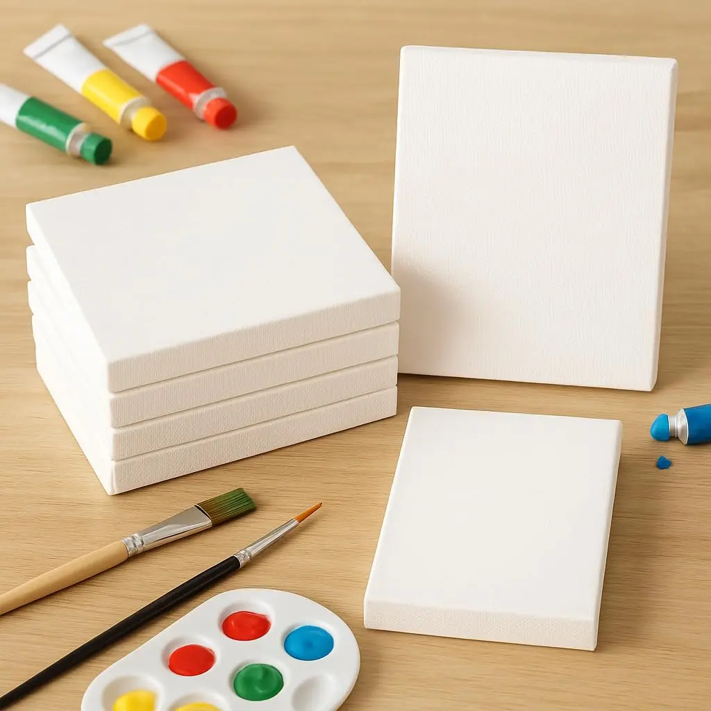 LWR CRAFTS Mini Stretched Canvas 2" x 3" Pack of 12 | Premium Artist Canvas for Oil & Acrylic Painting - view 7