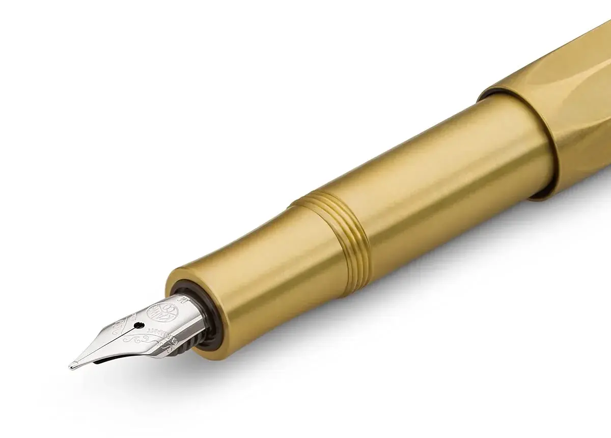 Kaweco Brass Sport Fountain Pen Medium 13cm (0.5mm) | German Nibs, Patina Finish - view 3