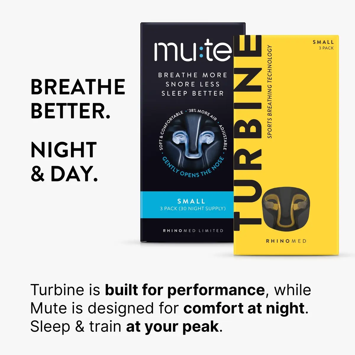 Rhinomed Turbine Sport Nasal Dilators Starter Pack (3 Sizes) | 38% More Airflow for Athletes - view 8