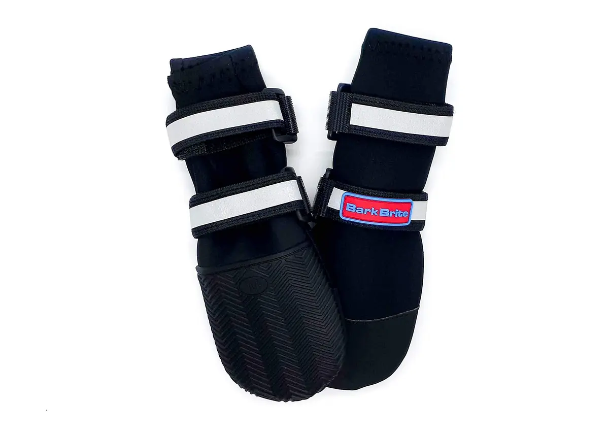 Bark Brite All Weather Neoprene Paw Protector Dog Boots Medium | Reflective Straps & Durable Rubber Sole - view 2