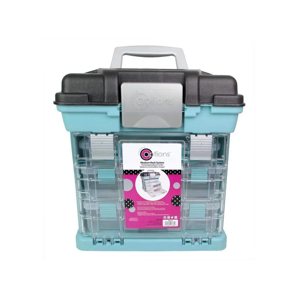Creative Options 1363-83 Grab N' Go Rack System, Soft Blue, Medium | Versatile Storage for Crafts & Sewing - view 5