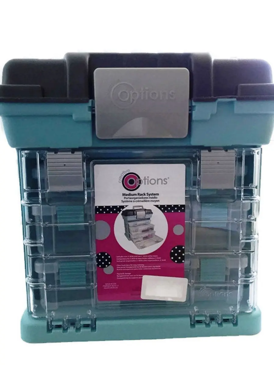 Creative Options 1363-83 Grab N' Go Rack System, Soft Blue, Medium | Versatile Storage for Crafts & Sewing - view 6