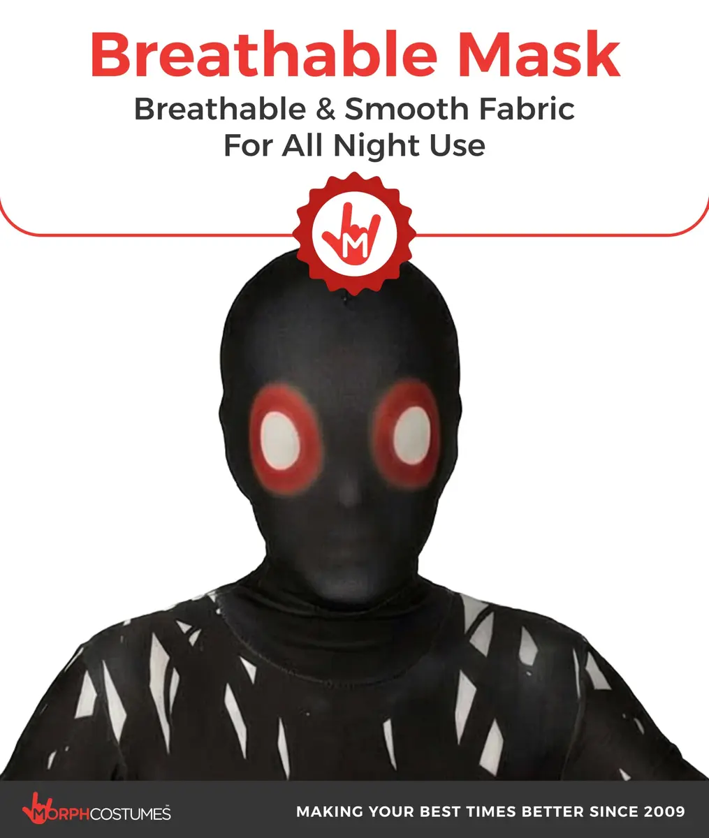 Morphsuits Zalgo Costume Kids Black Large | Scary Monster Costume for Boys - view 3