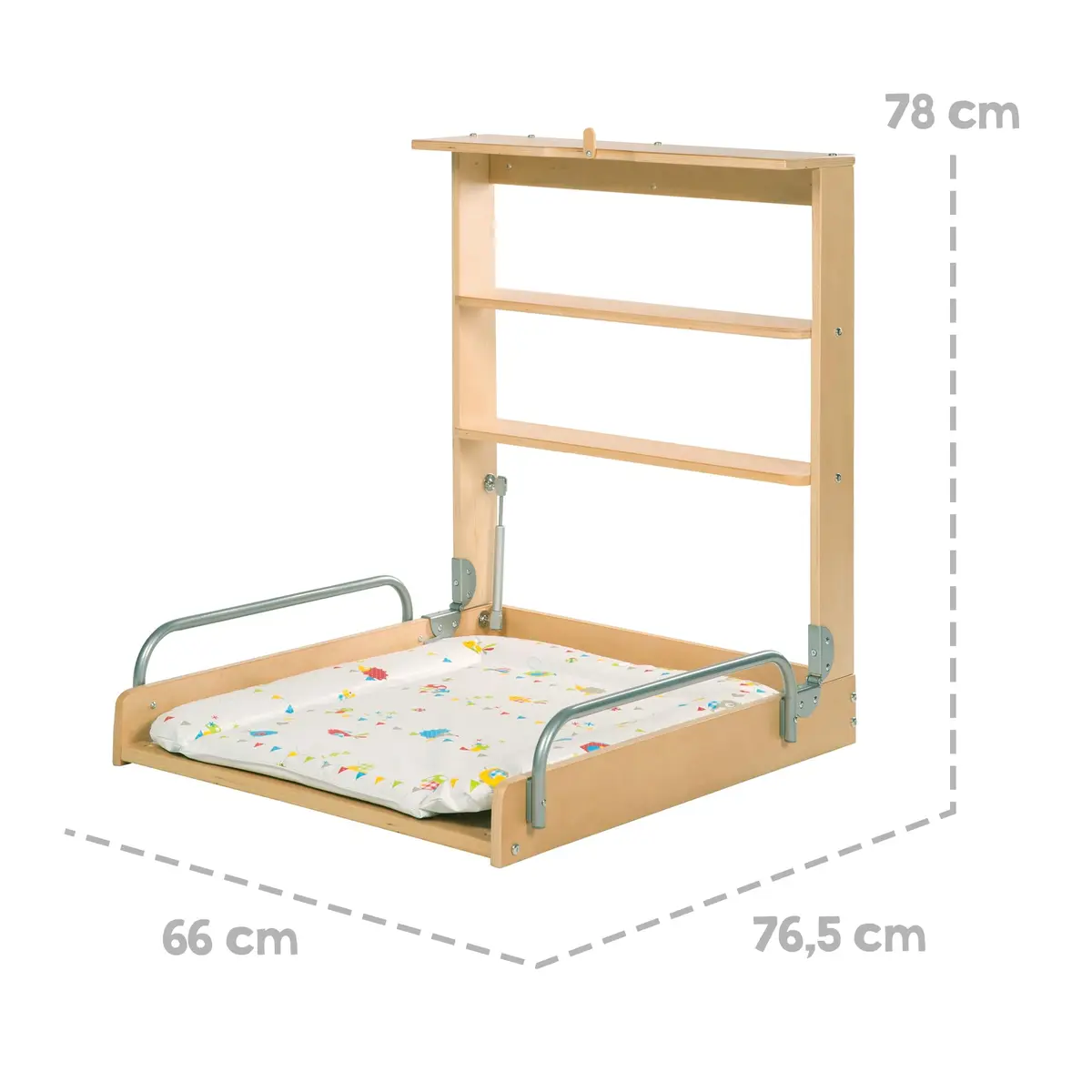 roba F150 Wall Changing Shelf Woodland Wedding | Space-Saving Nursery Furniture (70-120 chars) - view 5
