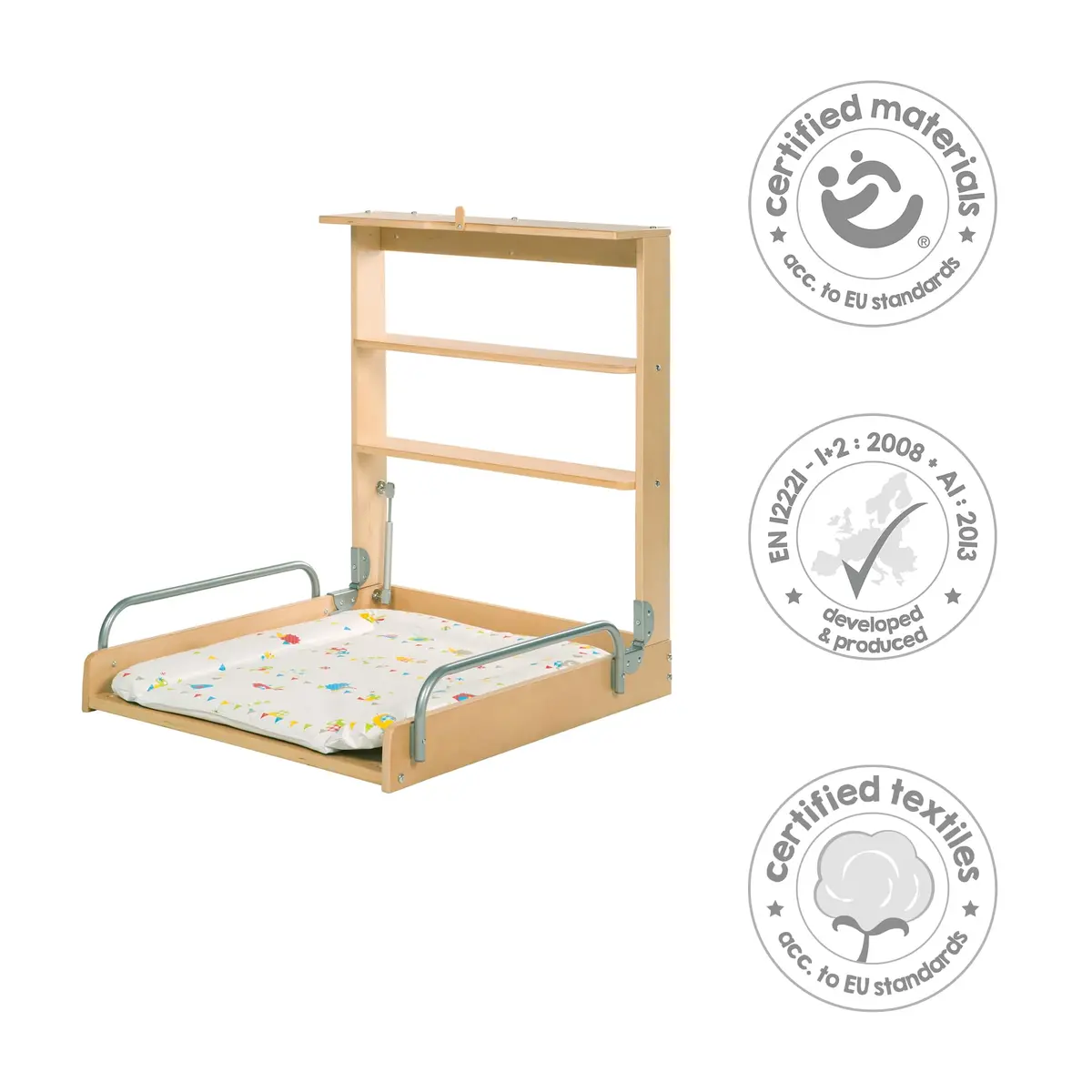 roba F150 Wall Changing Shelf Woodland Wedding | Space-Saving Nursery Furniture (70-120 chars) - view 4