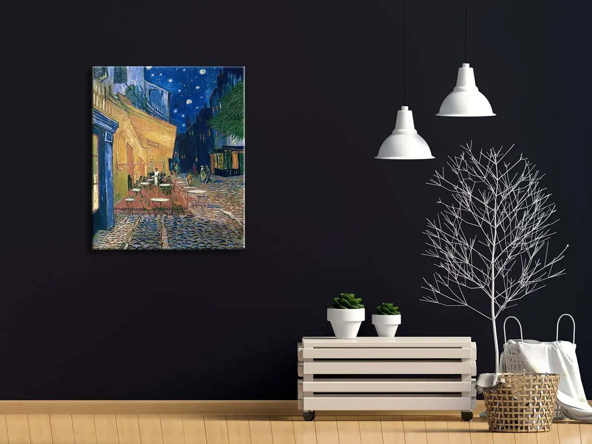 Wieco Art Canvas Wall Art 24"L x 20"W | Van Gogh Cafe Terrace at Night - view 2