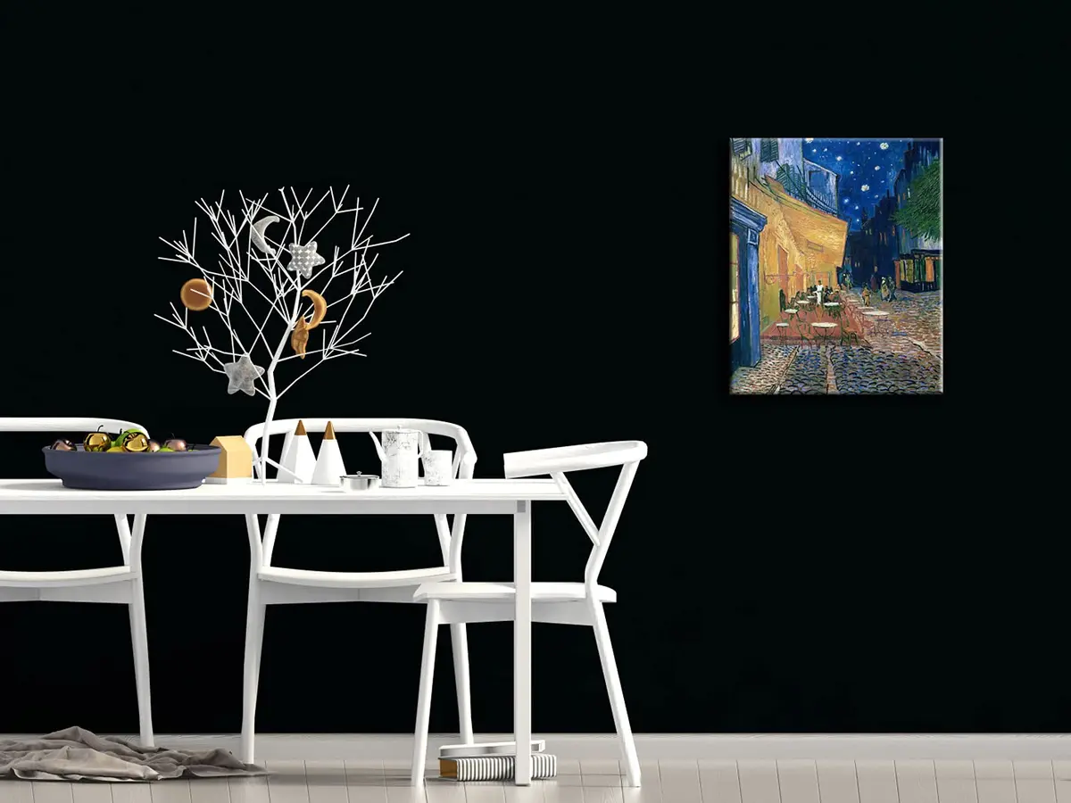 Wieco Art Canvas Wall Art 24"L x 20"W | Van Gogh Cafe Terrace at Night - view 3