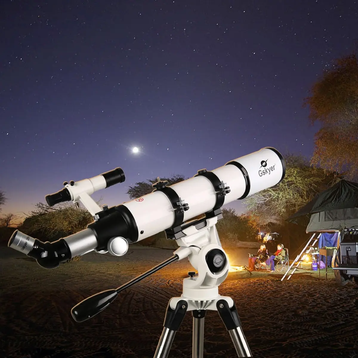 Gskyer 90mm Astronomical Refractor Telescope | High Power 600x90mm for Celestial & Terrestrial Viewing - view 5