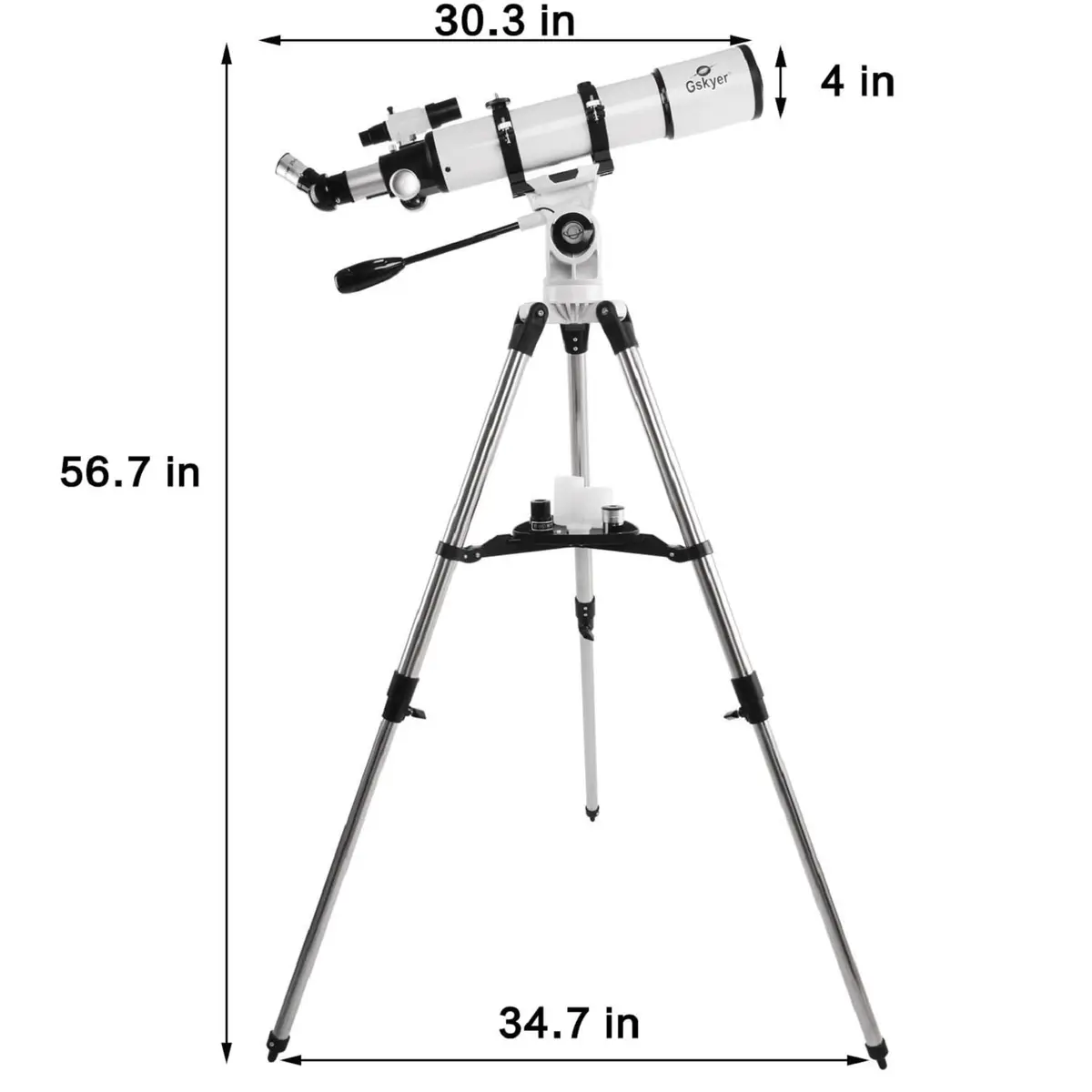 Gskyer 90mm Astronomical Refractor Telescope | High Power 600x90mm for Celestial & Terrestrial Viewing - view 7