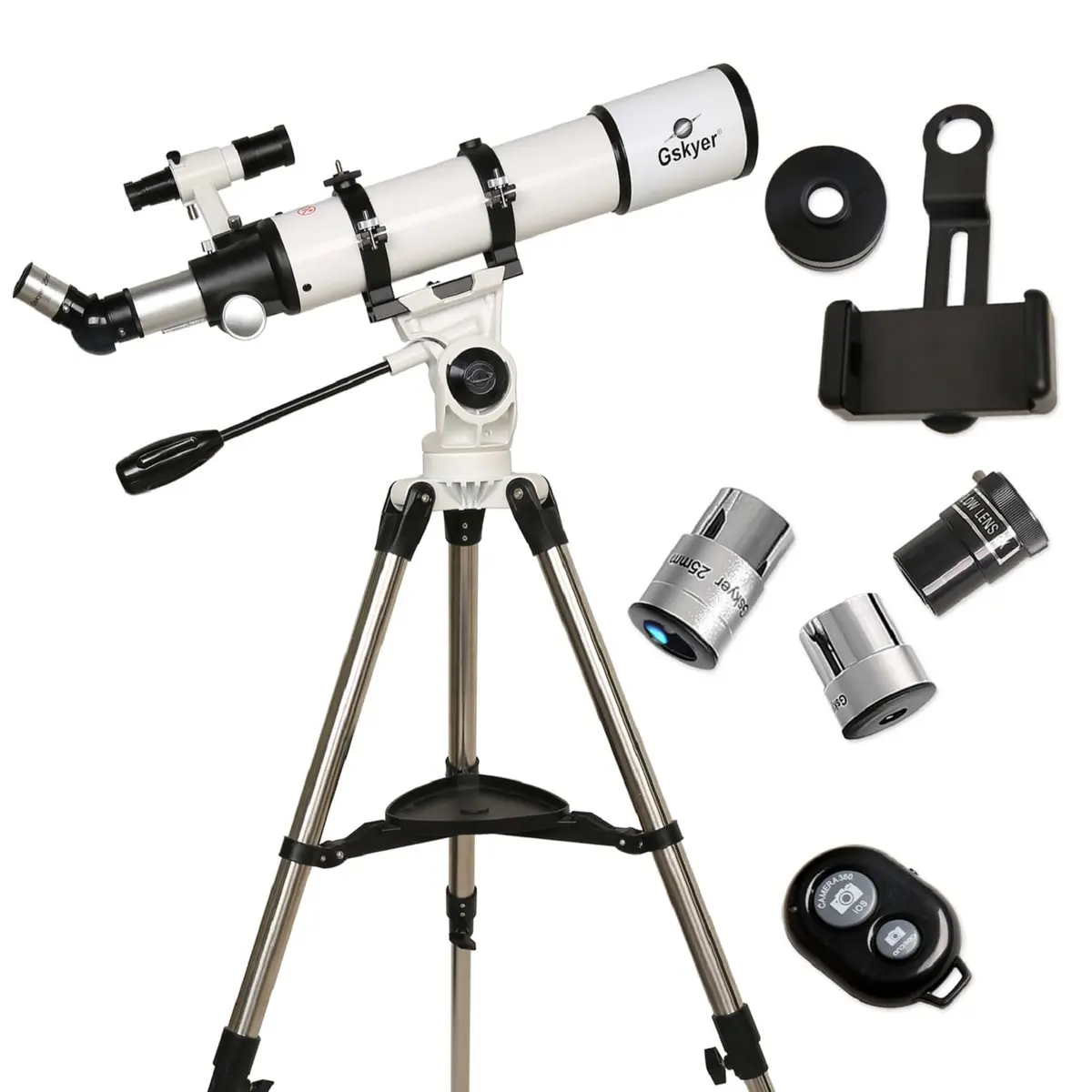 Gskyer 90mm Astronomical Refractor Telescope | High Power 600x90mm for Celestial & Terrestrial Viewing - view 8