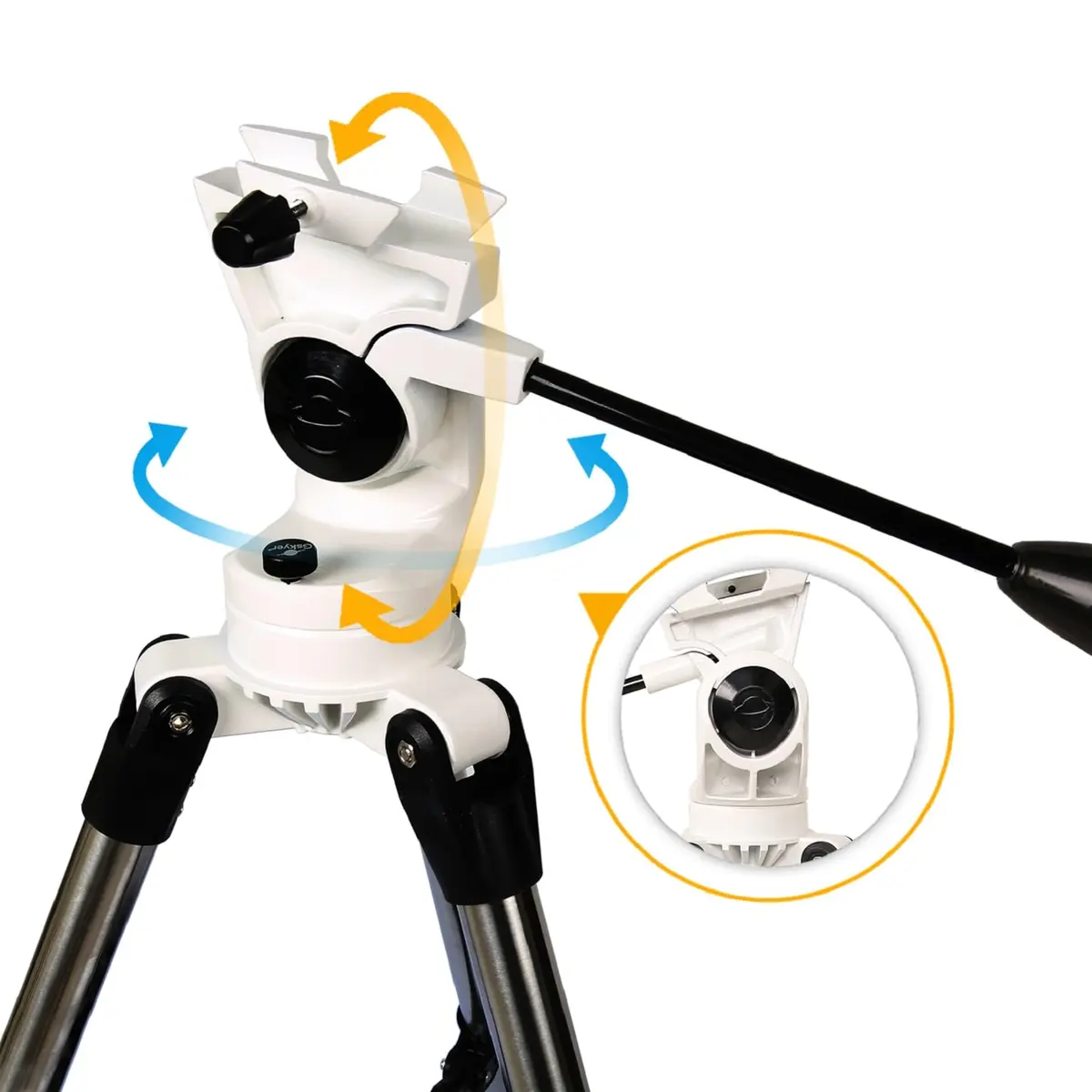 Gskyer 90mm Astronomical Refractor Telescope | High Power 600x90mm for Celestial & Terrestrial Viewing - view 3