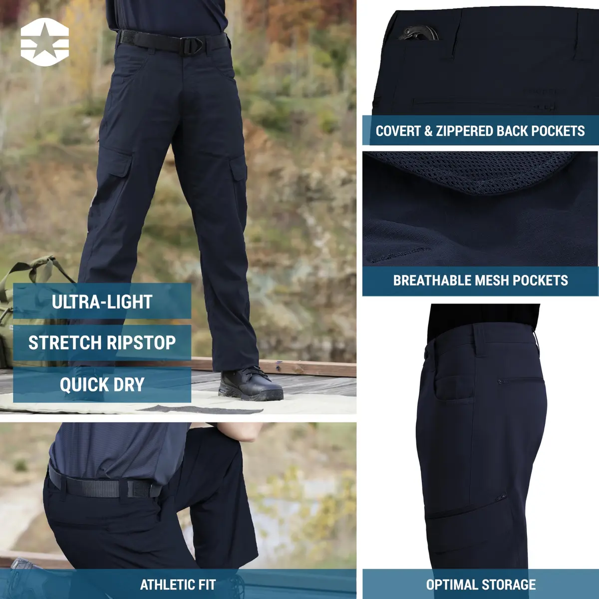 Propper Men's Summerweight Tactical Pant, LAPD Navy, 28 x 37 | Ultra-Light Moisture-Wicking Fabric - view 5