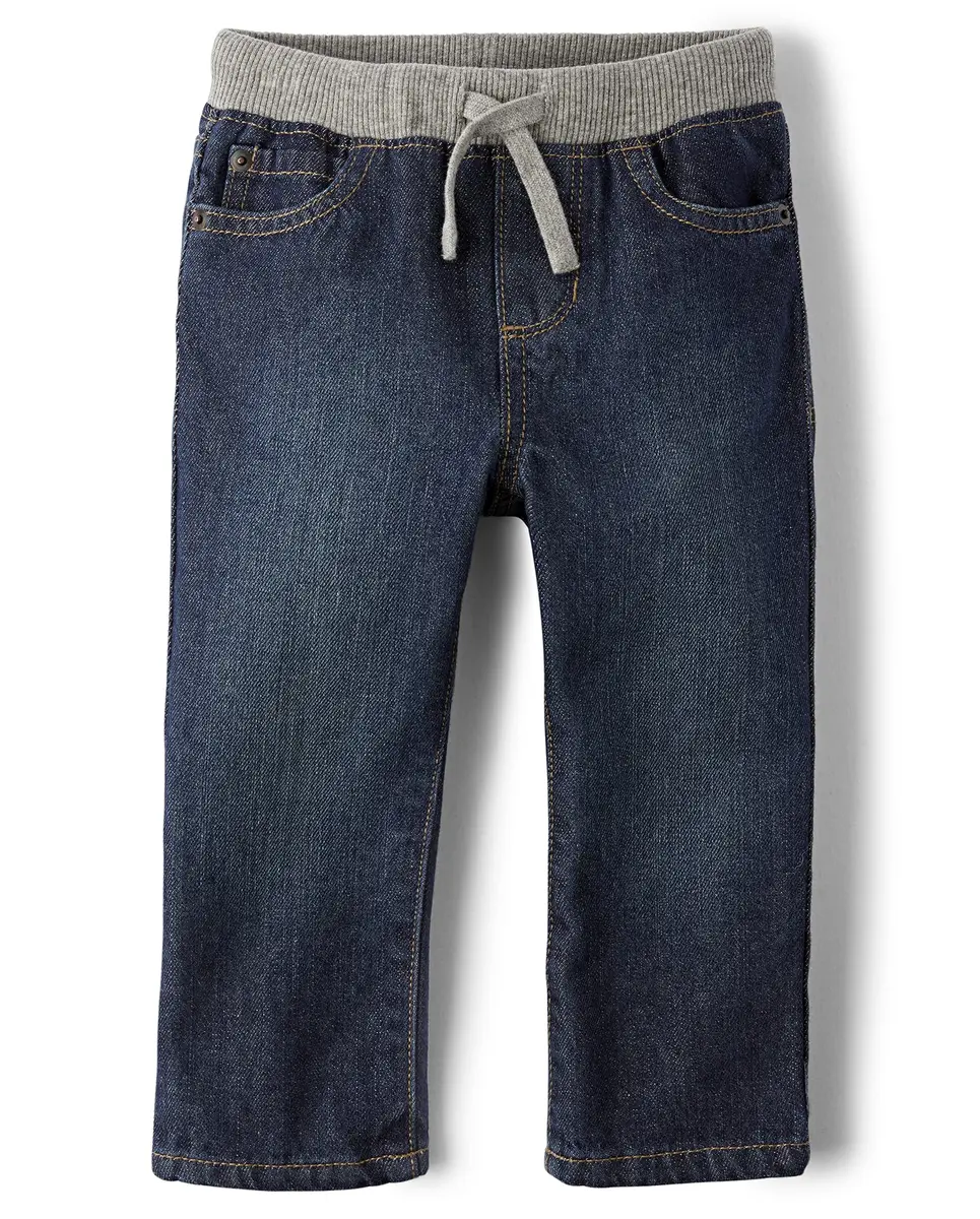 The Children's Place Baby Boys' Straight Jeans 4T | Classic Liberty Blue Cotton - main product image