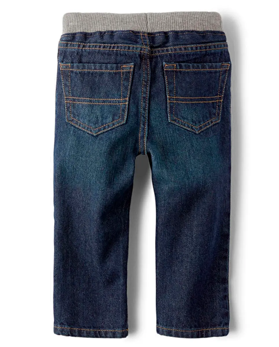 The Children's Place Baby Boys' Straight Jeans 4T | Classic Liberty Blue Cotton - view 3