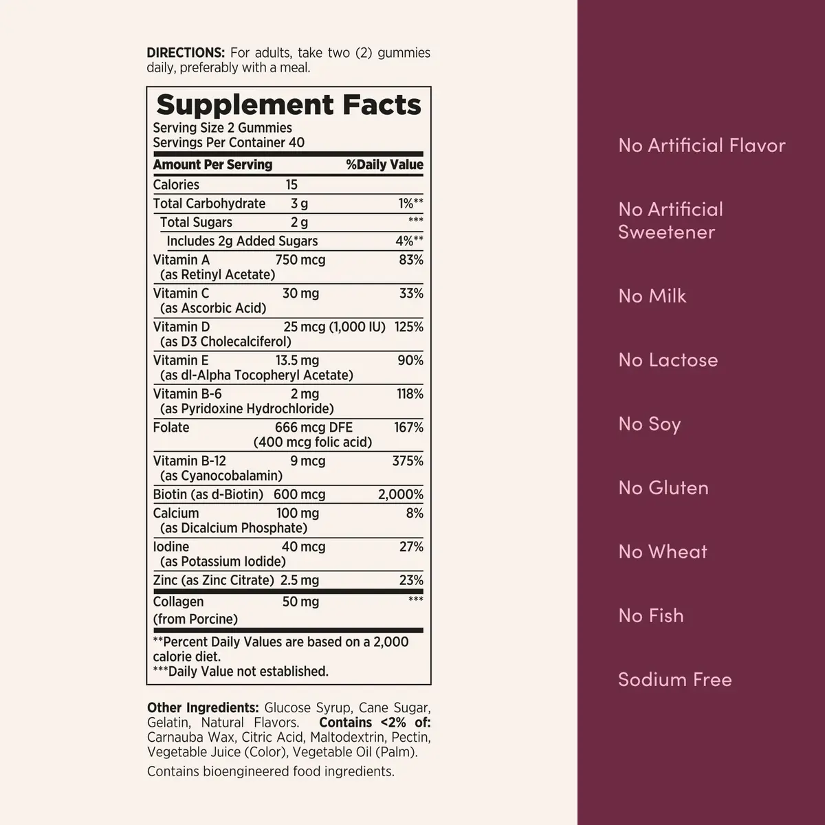 Nature's Bounty Optimal Solutions Women's Multivitamin, Raspberry, 80 Count | Supports Energy, Immunity & Bone Health - view 5