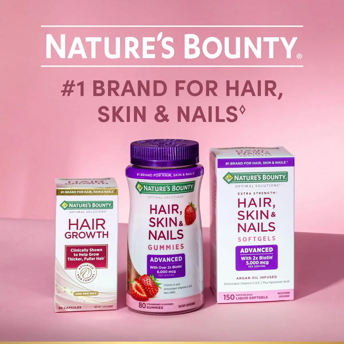 Nature's Bounty Optimal Solutions Women's Multivitamin, Raspberry, 80 Count | Supports Energy, Immunity & Bone Health - view 6