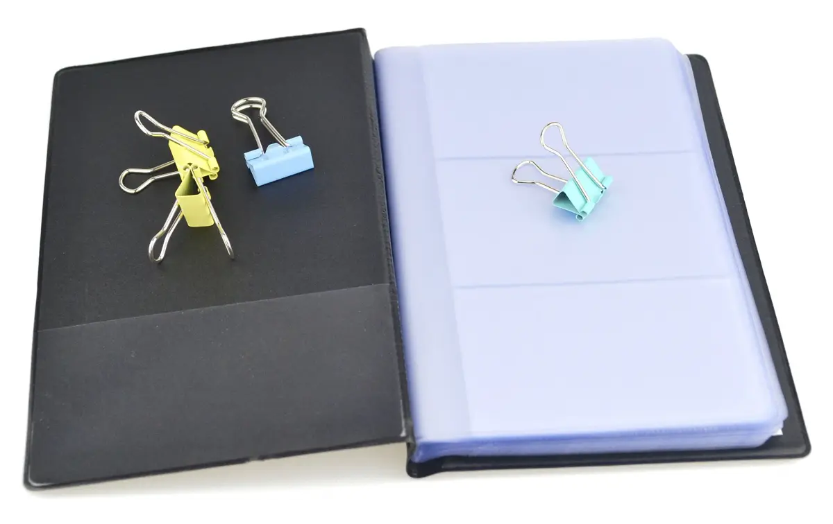 SAMYO Business Card Holder Book 240 Cards Black | Professional Organizer for Business & Personal Cards - view 6