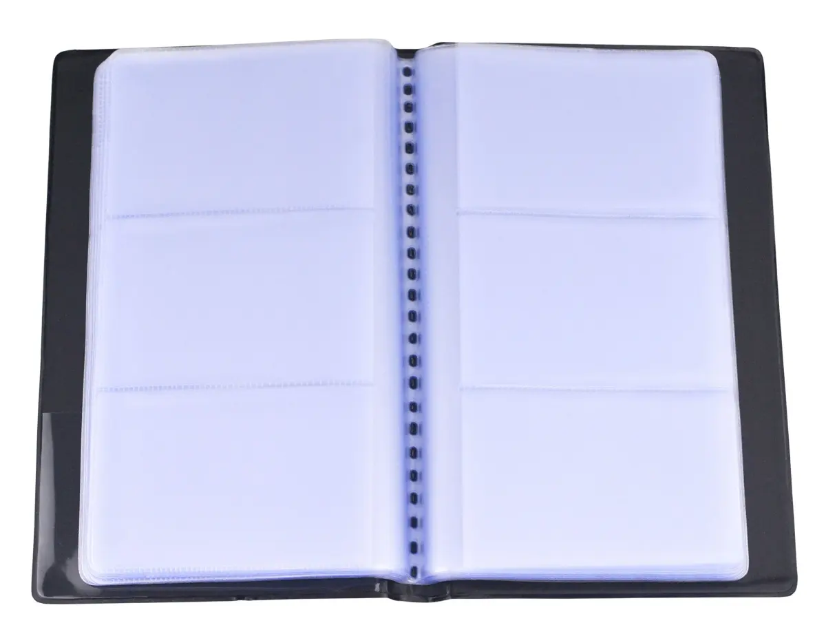 SAMYO Business Card Holder Book 240 Cards Black | Professional Organizer for Business & Personal Cards - view 2