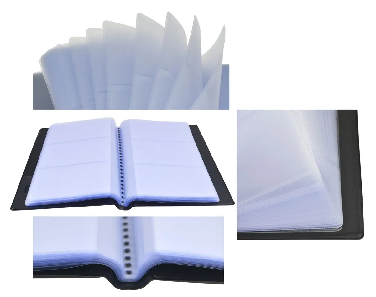 SAMYO Business Card Holder Book 240 Cards Black | Professional Organizer for Business & Personal Cards - view 4