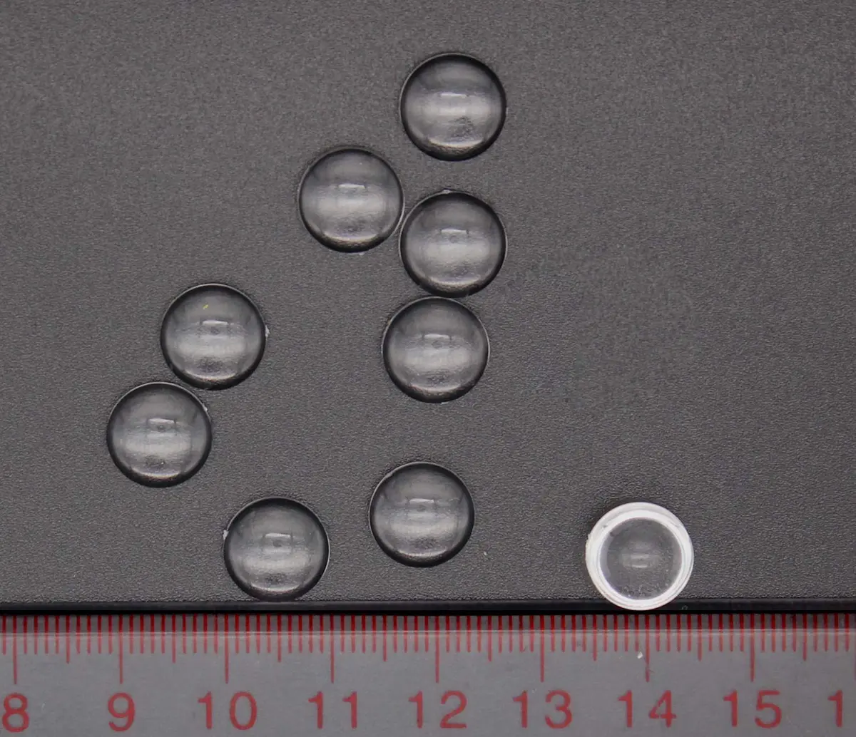 JIATONG 10pcs 10MM LED Optical Lens Smooth Convex Lens for 1W 3W | Adjustable Beam Angle - view 5