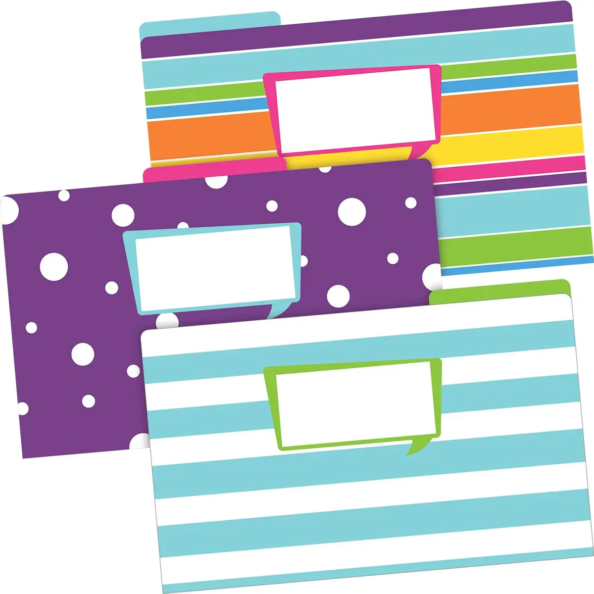 BARKER CREEK Happy Legal File Folders Set of 9 | Reversible Bright Color & Solid Design (14.88 x 9.5 inches) - view 7