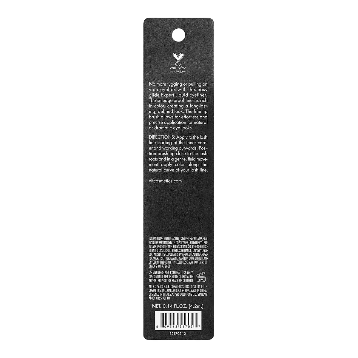 e.l.f. Liquid Eyeliner 0.14 Fl Oz | High-Pigment, Smudge-Proof, Extra-Fine Brush Tip - view 4