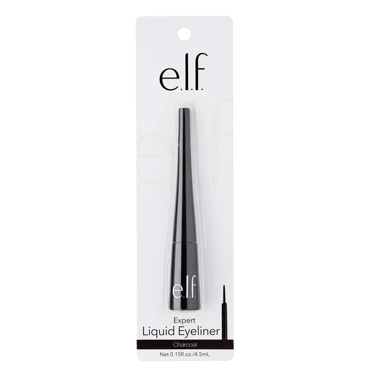 e.l.f. Liquid Eyeliner Charcoal 4.4ml (0.15 Fl Oz) | Smudge-proof & Long-Lasting - view 3