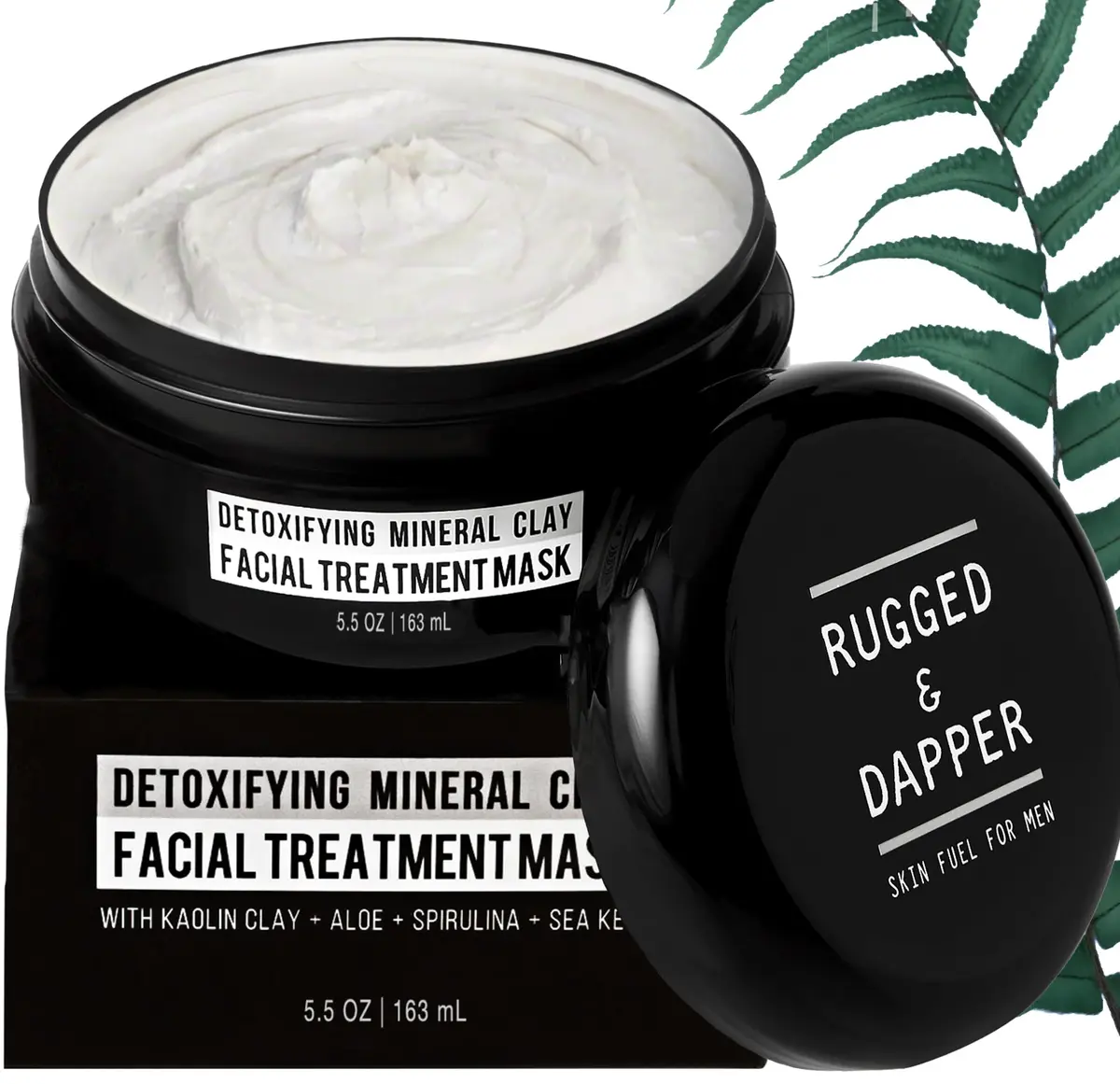 RUGGED & DAPPER Deep Pore Cleansing Face Mask with Kaolin Clay 5.5 Oz for Men - main product image