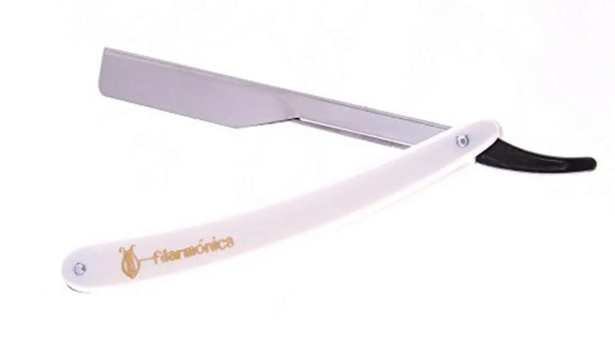 ShearsDirect Filarmonica White Razor | Classic Stainless Steel Safety Razor for Adults - main product image