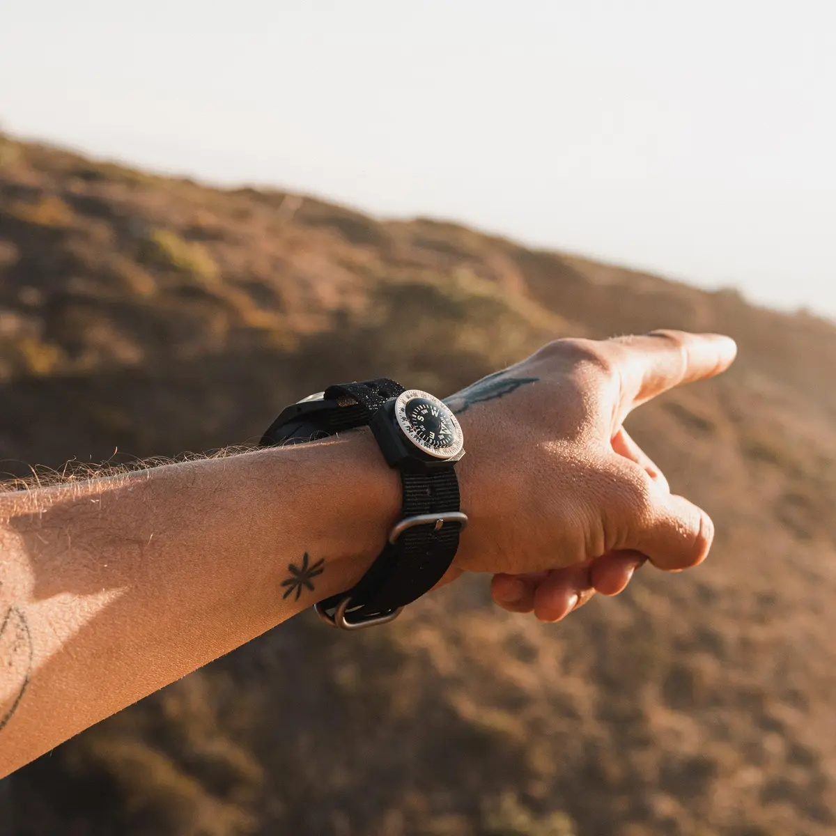 Sun Company GoCompass - Micro Orienteering Wrist Compass | Watch Band or Paracord Bracelet Compasses with Rotating Bezel - view 5