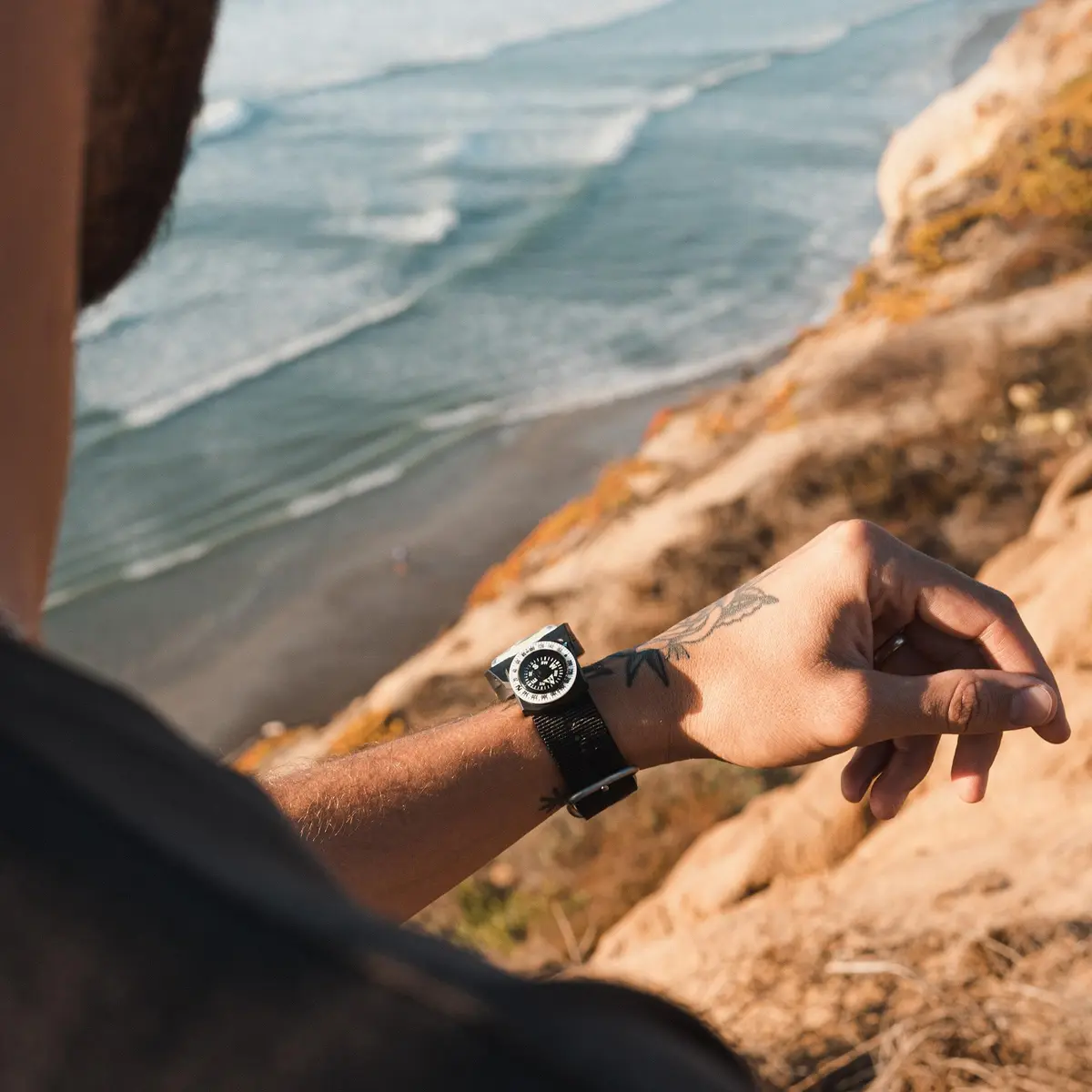 Sun Company GoCompass - Micro Orienteering Wrist Compass | Watch Band or Paracord Bracelet Compasses with Rotating Bezel - view 6