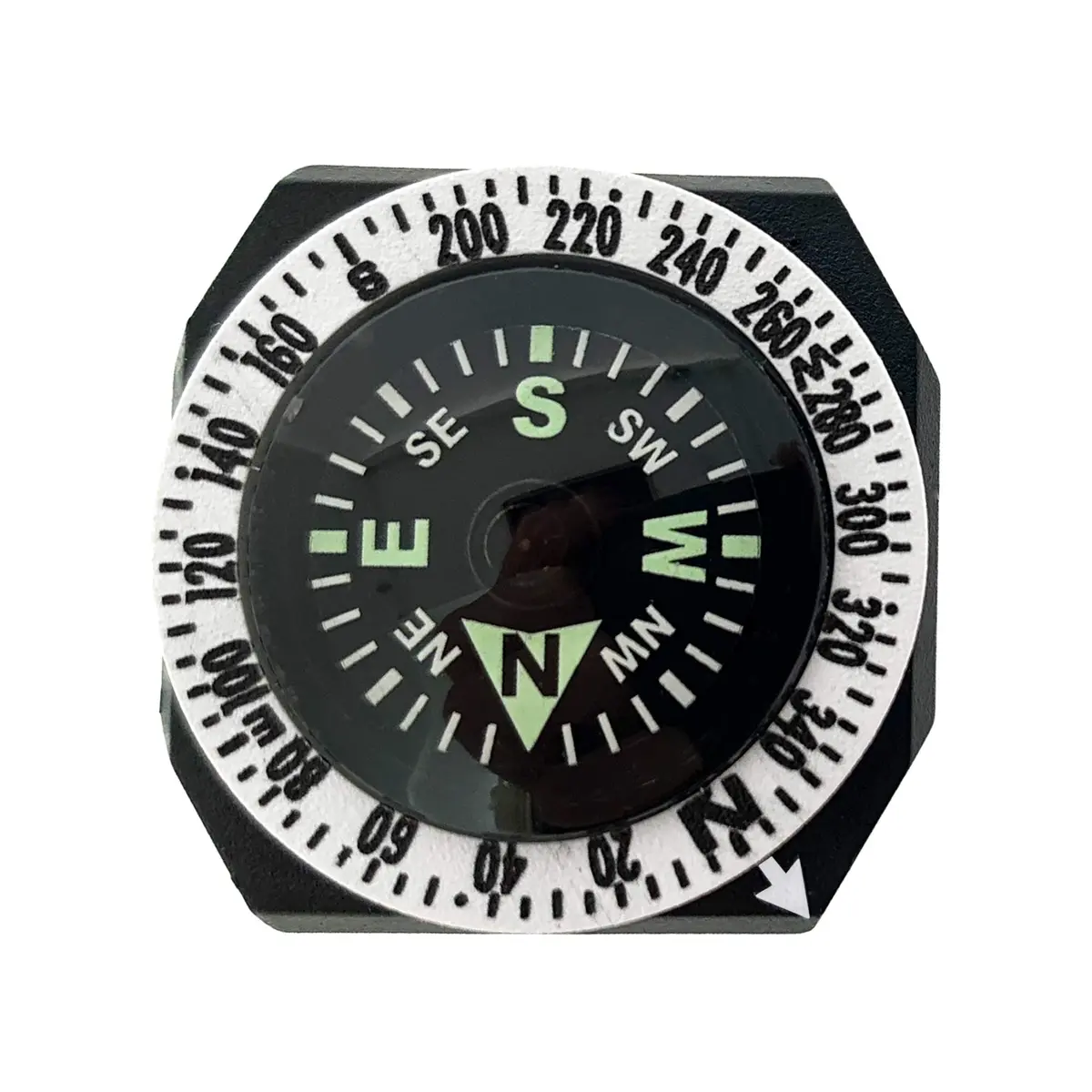 Sun Company GoCompass - Micro Orienteering Wrist Compass | Watch Band or Paracord Bracelet Compasses with Rotating Bezel - view 2