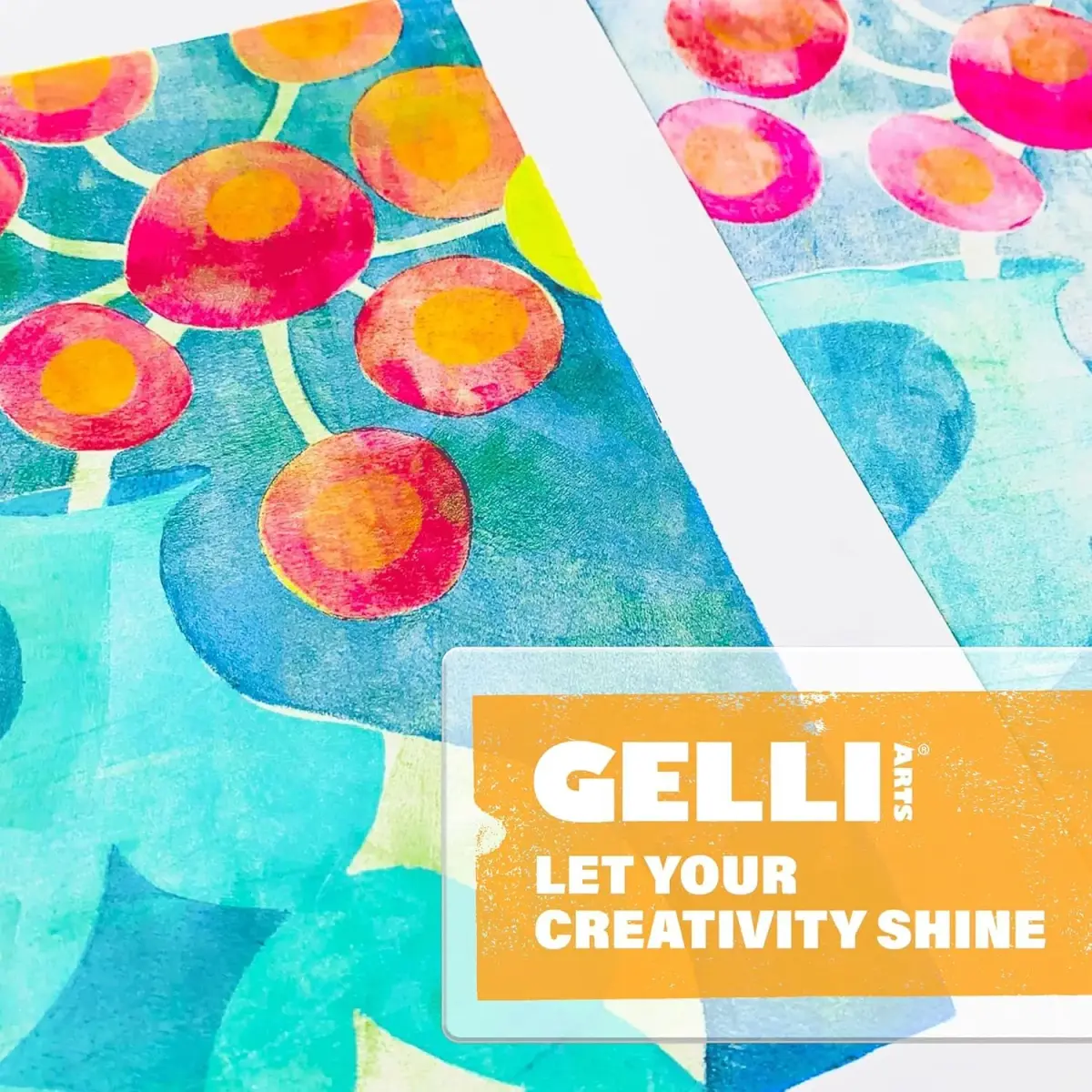 Gelli Arts 4" Round Gel Printing Plate | Monoprinting Made Simple - view 6