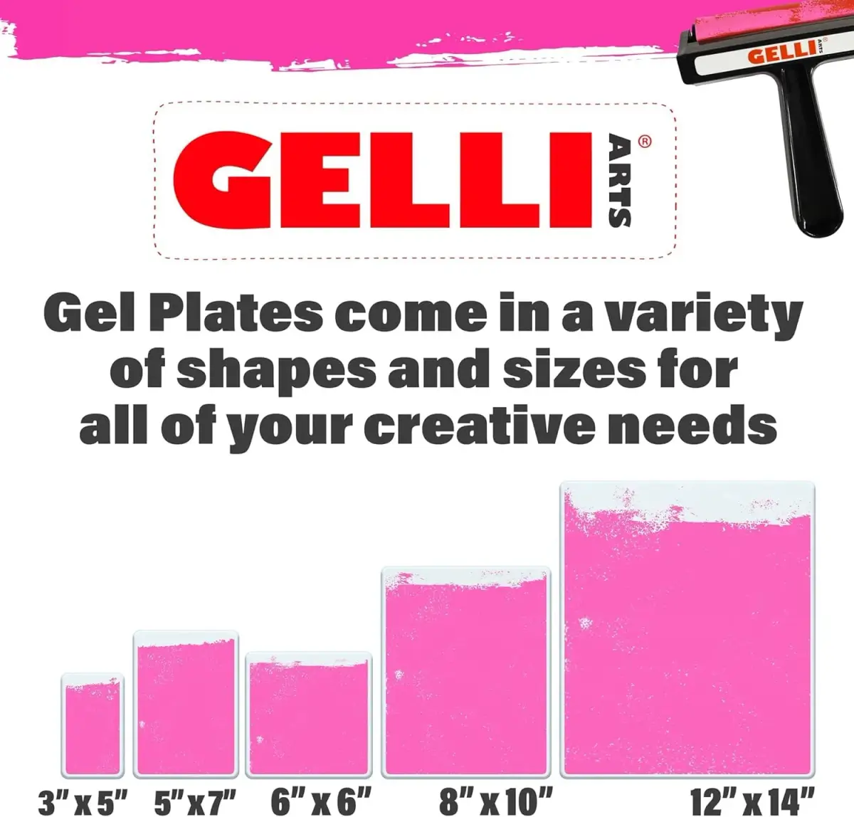 Gelli Arts 4" Round Gel Printing Plate | Monoprinting Made Simple - view 7