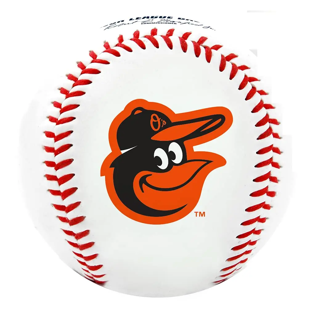Rawlings MLB Baltimore Orioles Team Logo Baseball | Official White Baseball for Fans & Collectors - view 2