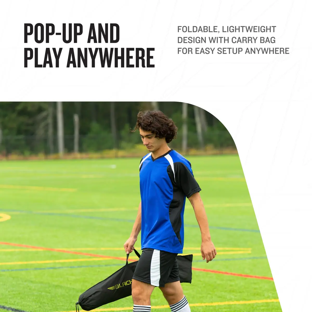 Franklin Blackhawk Portable Soccer Goal 1.2m x 0.9m (4' x 3') | Backyard Training & Match Play - view 6