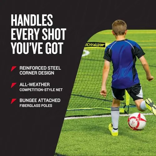 Franklin Blackhawk Portable Soccer Goal 1.2m x 0.9m (4' x 3') | Backyard Training & Match Play - view 3