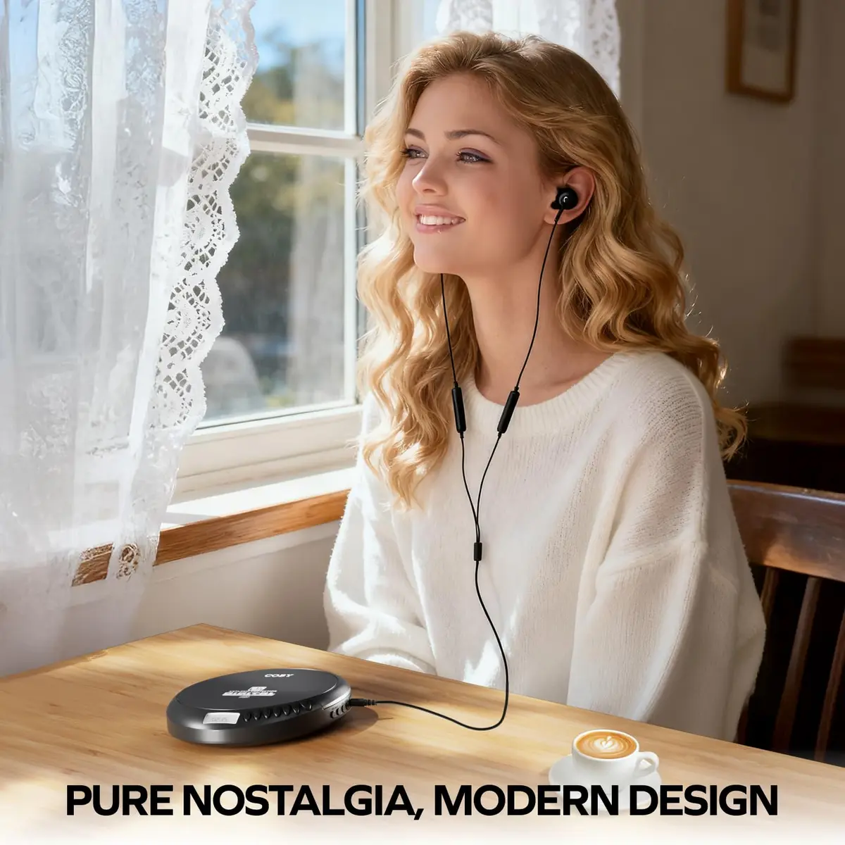 Coby Portable CD Player CD191BLK with FM Radio, 60-Second Anti-Skip, USB & AA Power, 3.5mm Jack | Plays CD, CD-R, CD-RW, MP3 Discs - view 7