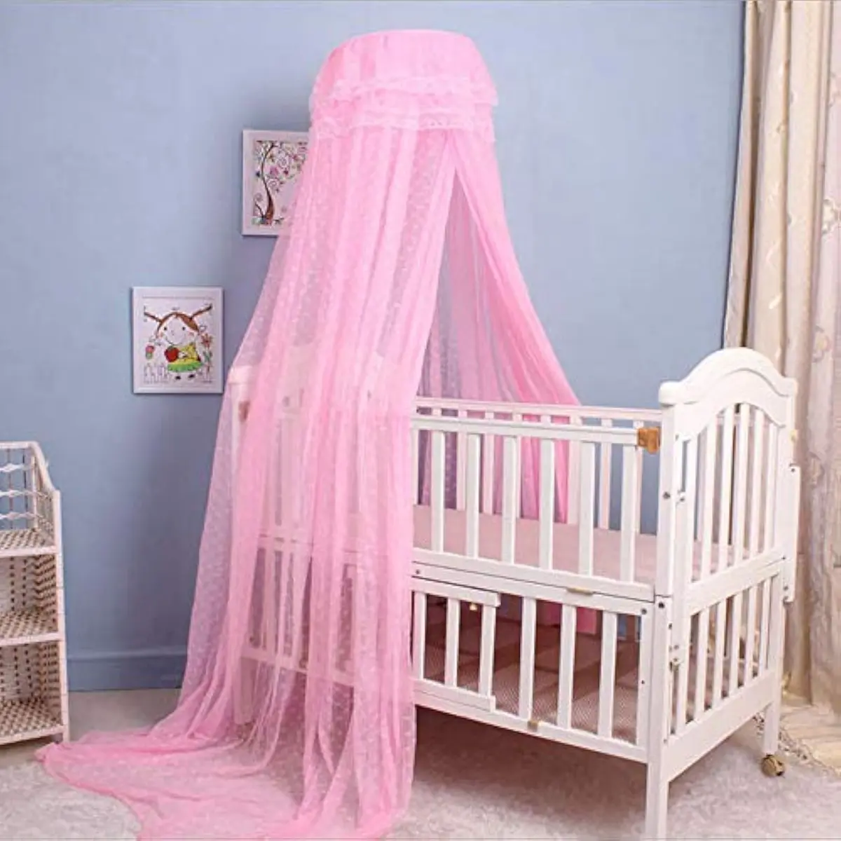Cdycam Pink Bed Dome Mosquito Netting 35x220x550CM | Breathable & Easy Install (70-120 chars) - main product image