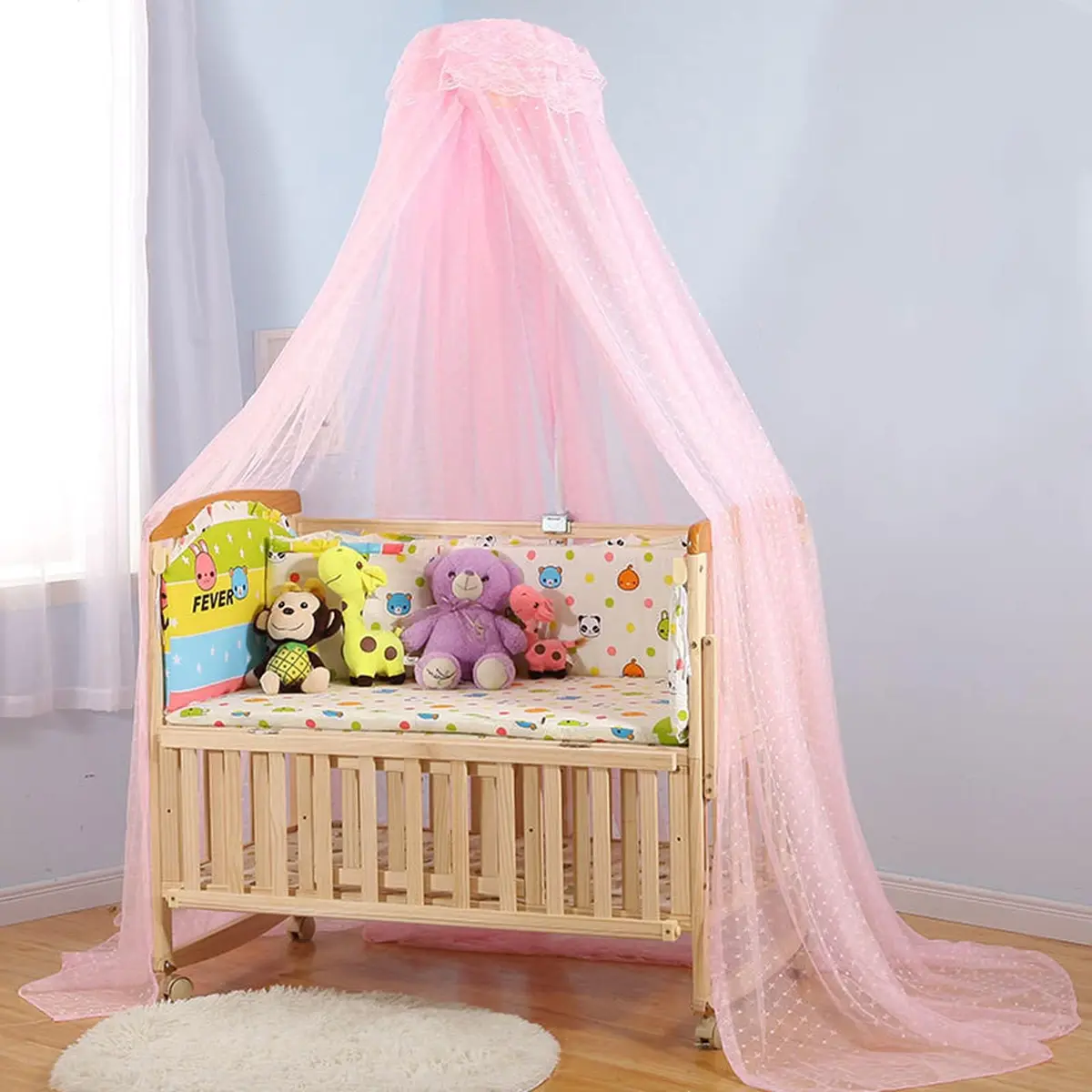 Cdycam Pink Bed Dome Mosquito Netting 35x220x550CM | Breathable & Easy Install (70-120 chars) - view 2