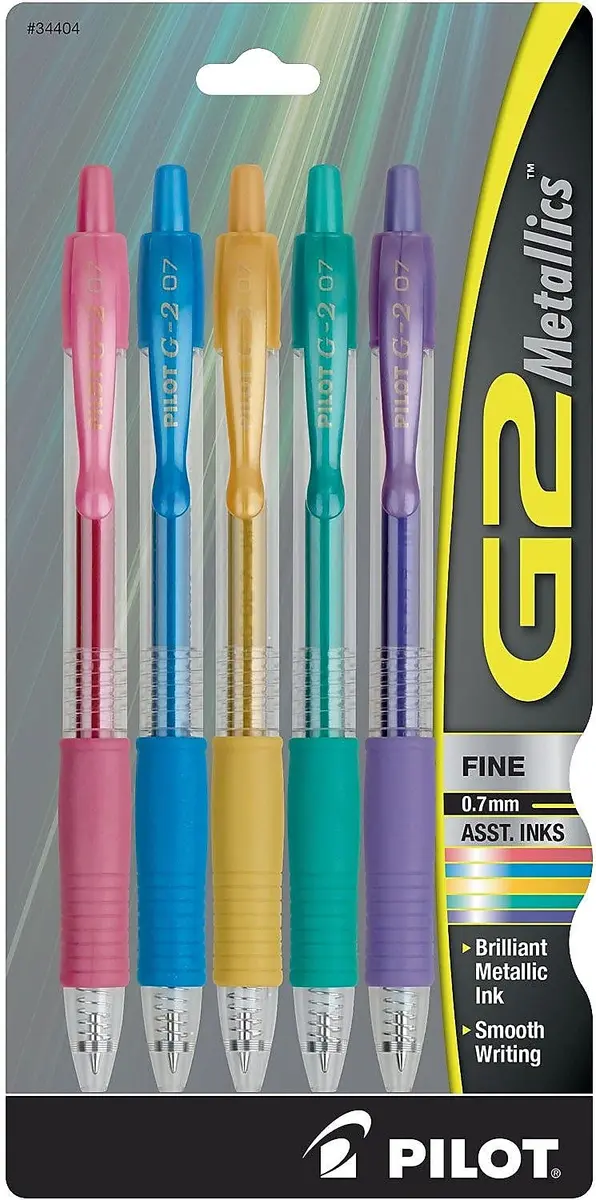 PILOT G2 Refillable Gel Pens 0.7mm Assorted Inks | Smooth, Long-Lasting, Refillable (70-120 chars) - main product image